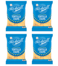 Stockwell & Co. Lightly Salted Tortilla Chips Sharing Bag Crisps 200g  PACK OF 4