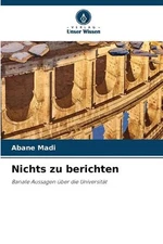 Nichts zu berichten by Abane Madi Paperback Book