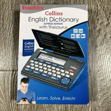 FRANKLIN Collins English Dictionary with Thesaurus DMQ-221
