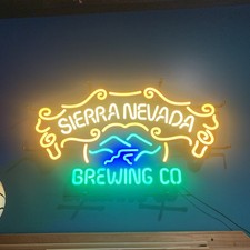 Sierra Nevada Led Neon Mountain / River Scene...