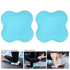(Green)2pcs Yoga Knee Pads Support Cushion Mats Wrist Elbow Protective Pad