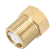 Brass Check Valve G3/4 Male Female Thread 30x33mm Outward Flow One Way
