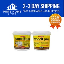 2-Part WoodEpox Epoxy Putty - 2 Quart Kit for Safe, Effective Wood Restoration