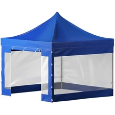Pop Up Canopy Tent Outdoor Gazebo Tent 10 x 10 FT with Sidewalls Blue