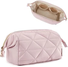Travel Makeup Bag Puffy Cosmetic Organizer Zipper Pouch