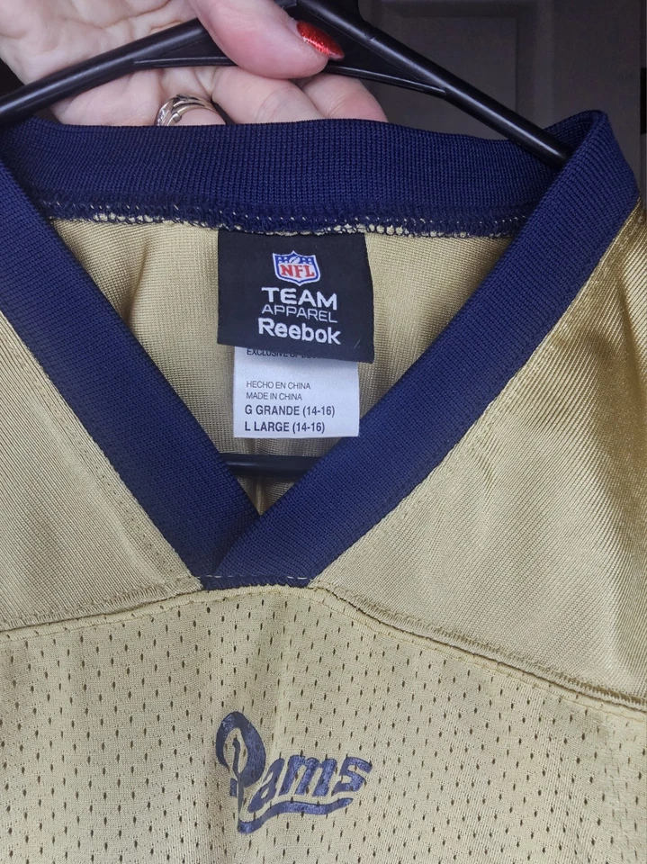 复古圣路易斯公羊队球衣男式大号NFL足球S. Jackson 39 Reebok 2000s — 第 2/3 张图片