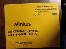 Minkus 1987 All-American Supplement...Complete...NOS
