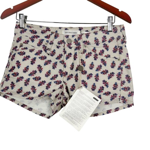 Isabel Marant Etoile rosa Blumen Cord Baumwolle Größe 6 neu mit Etikett $ 395