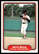Jerry Remy 1982 Fleer #304 Boston Red Sox MLB READ FREE SHIPPING AutographDen
