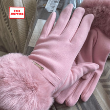 New Women's Ladies Warm Thick Soft Touch Screen Winter Faux Fur Gloves for Sport