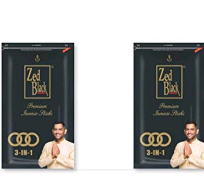 ZED SCHWARZ 3 IN 1 VERSCHIEDENE PREMIUM RÄUCHERSTÄBCHEN 140 gX 2er PACK