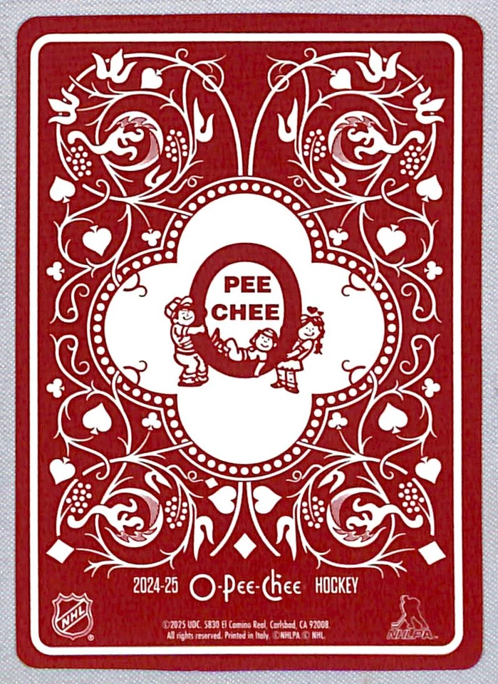2024-25 O-pee-Chee Playing Cards Connor McDavid #A-SPADES Edmonton Oilers - Image 2 of 2