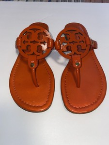 orange sandals size 8
