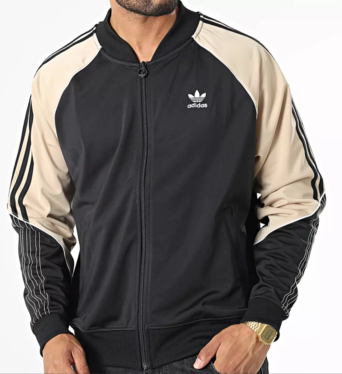 VESTE HOMME ADIDAS ORIGINALS SUPERSTAR TREFOIL NEUF ~ TAILLE XL #HI3000