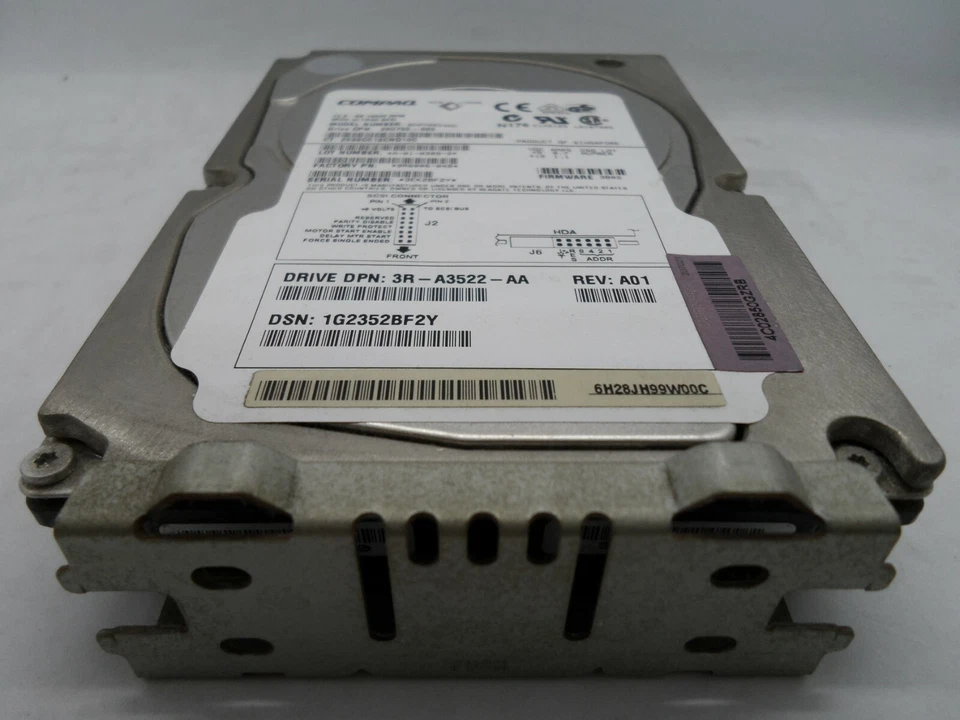 Compaq HP 260755-002 3R-A3522-AA BD0726536C 72.GB 10K Ultra3 SCSI Hard Drive HDD - Image 2 of 3