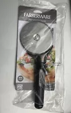 PIZZA CUTTER *NEW* - Ergonomic Farberware Stainless Steel Black - DW Safe