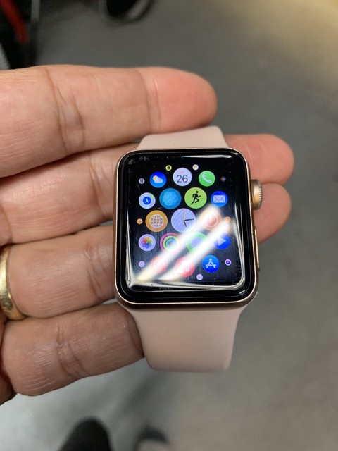 Apple Watch Series 3 - Rose Gold with Pink Sand Sport Band (GPS + Cellular) - (MQJQ2LL/A) for