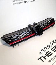 Griglia a NIDO D'APE per GOLF 7 12-17 Calandra SPORT Nero, LUCIDA Linea Rossa