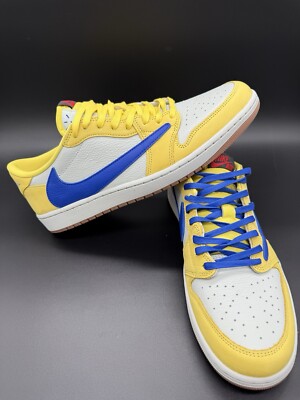 Nike Air Jordan 1 Travis Scott Low OG SP Canary Yellow DZ4137-700 EU 46 US W13.5