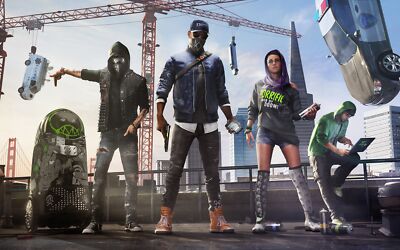 Anime Upcoming Games Watch Dogs 2 Hackers Hacking  Gaming Mat Desk 13597