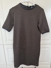 Zara Checked Slim Shift Dress Size Small