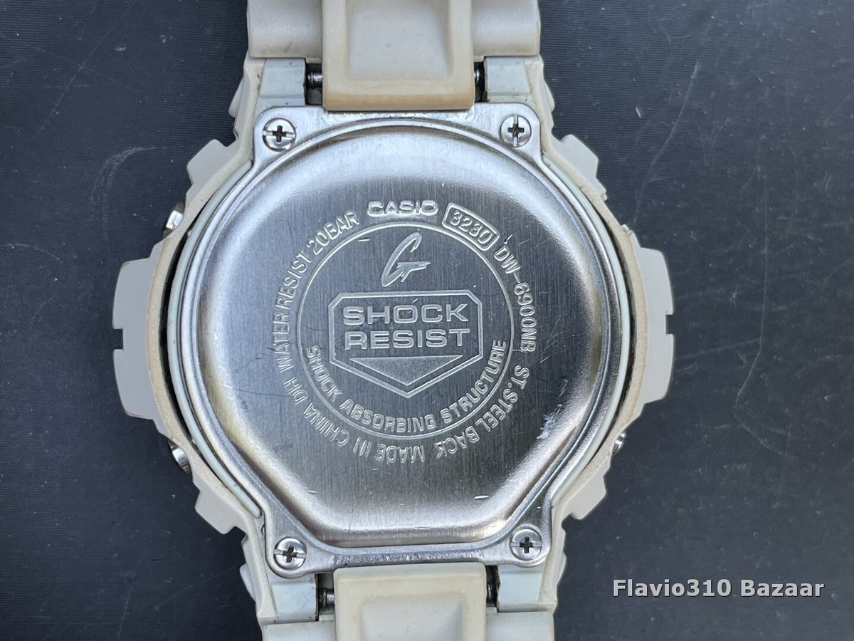 Classic Casio G-SHOCK DW-6900NB (3230) White 50mm watch - New