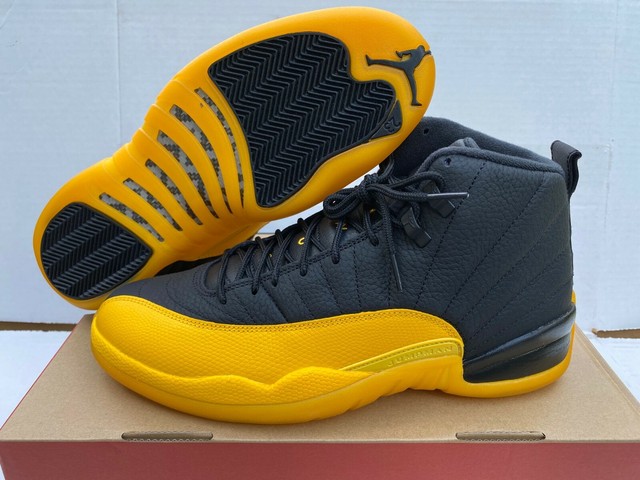 NEW Nike Air Jordan Retro 12 University Gold Black Yellow 130690-070 Size 11 | eBay