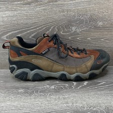 OBOZ Dry Waterproof Brown Leather Lace Up Low Top Mountain Hiking Shoes Mens 14