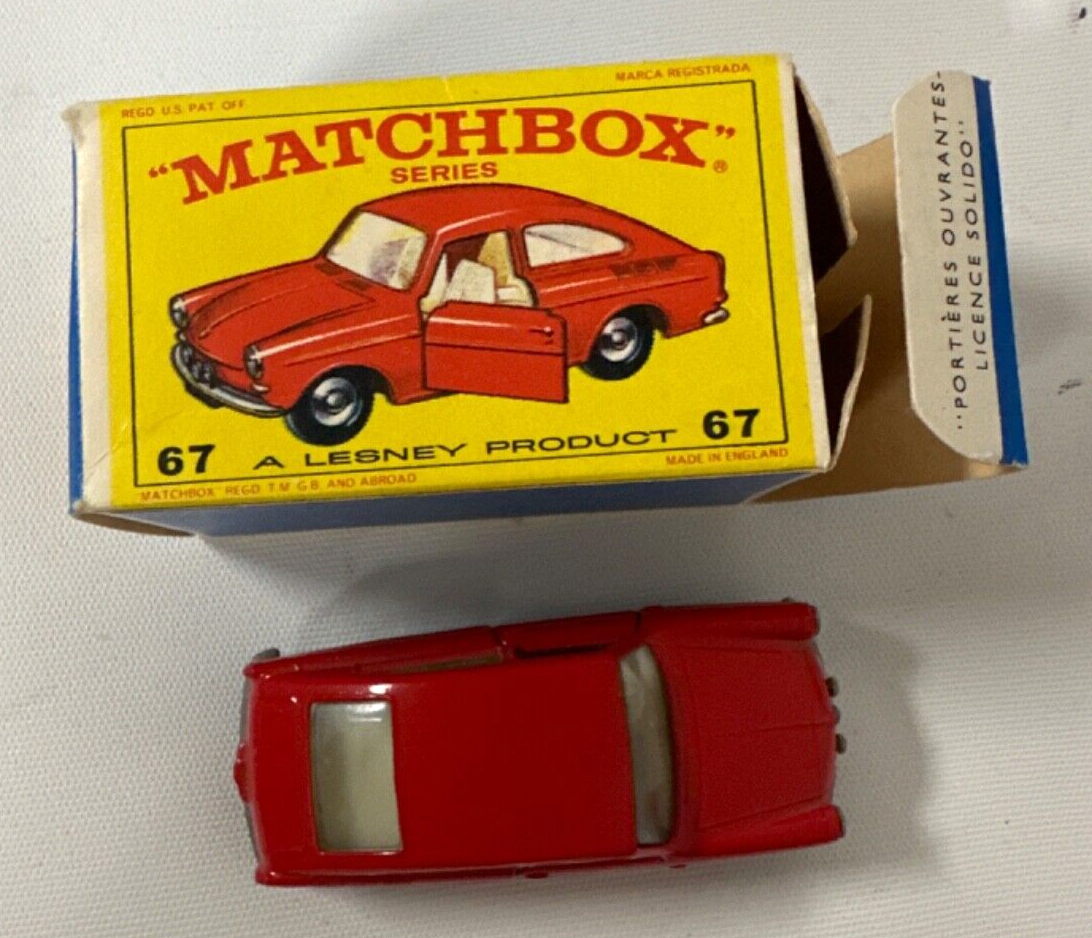 Matchbox 1967 New Model Volkswagen 1600 TL Diecast Very Good with