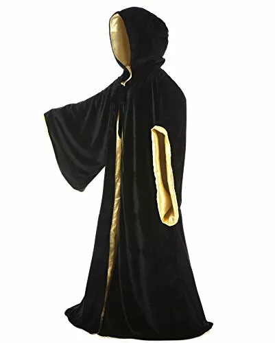 Samtkleid Halloween Mantel schick Cosplay Kostüm - Bild 13 von 39