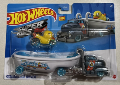 NEW 2024 Hot Wheels Super Rig Duck N Roll Scrubba Dub Driver
