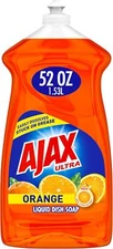 Ajax Ultra Liquid Dish Soap Orange Scent, Triple Action, 52 oz Bottle