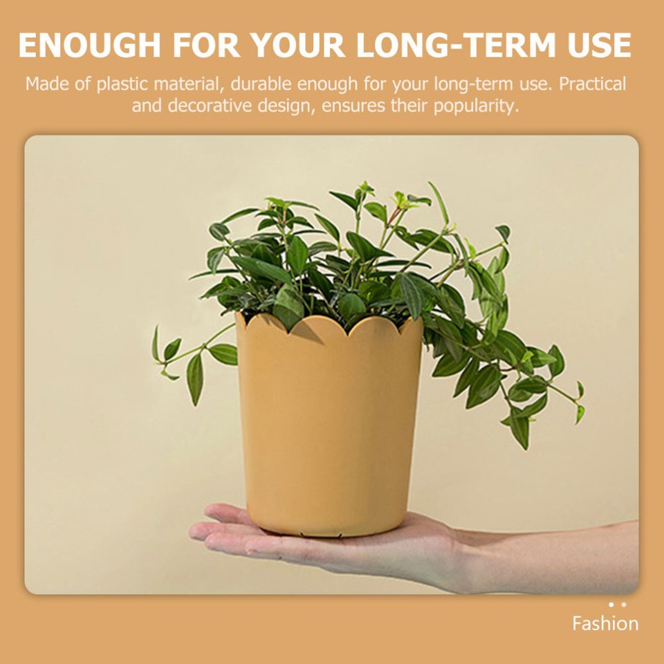 10 Sets Chinese Rose Planting Pots Plastic Flower Pots Colorful Flower