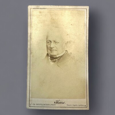 1850 CDV Photograph Adolphe Thiers 2nd Elected President of France Historian