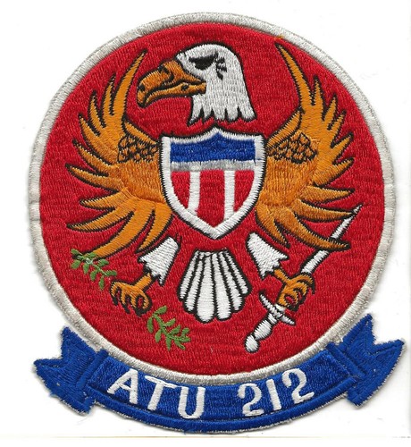 TRAINING SQUADRON ATU-212 LARGE USN FLIGHT JACKET PATCH ORIGINAL AND UNUSED