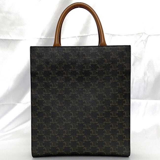 Celine 2Way Bag Vertical Cabas Large Brown Triomphe