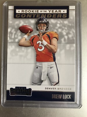 Drew Lock Denver Broncos Panini Contenders NFL 2019 - Rookie Of The Year Insert 