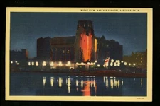 Asbury Park, New Jersey NJ postcard linen Mayfair Theatre Curt Teich Vintage