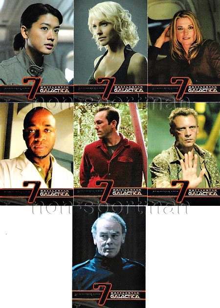 BATTLESTAR GALACTICA SEASON 3 SIGNIFICANT SEVEN SET (7) | eBay