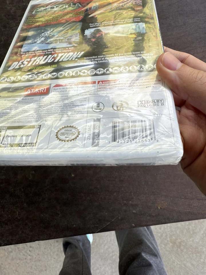 Godzilla: Unleashed (Nintendo Wii) - NEW/SEALED! Rare - Image 4 of 4