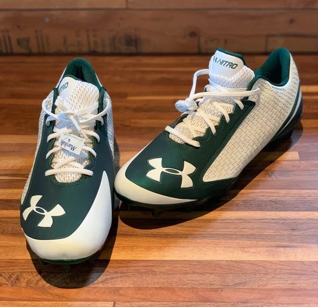 New Under Armour Clutchfit Nitro Wh/Forest Green 4D Foam Football