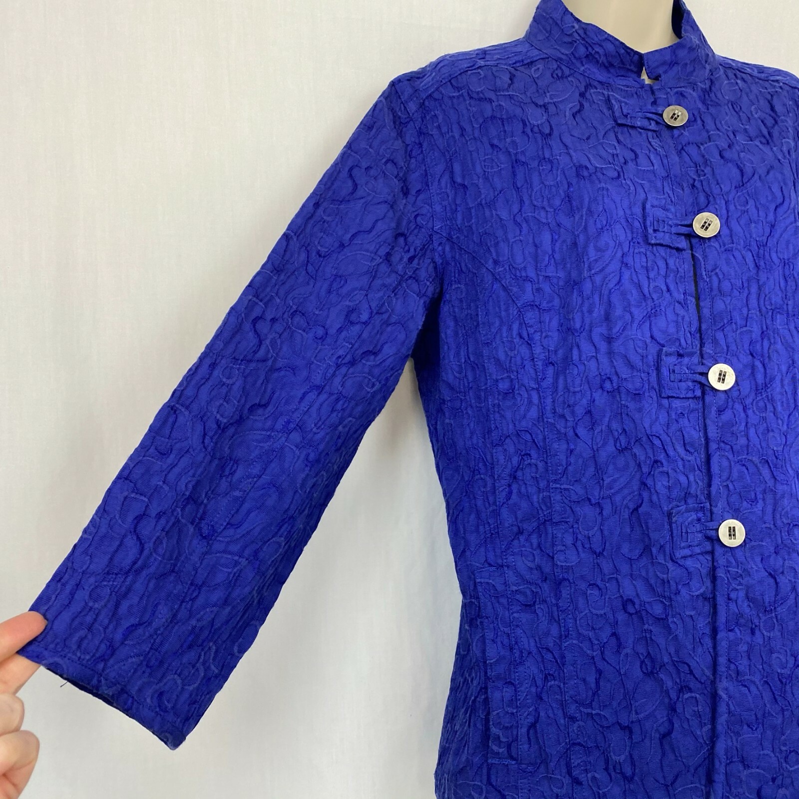 Chicos 2 Button Down Top Light Jacket Cardigan Pu… - image 5