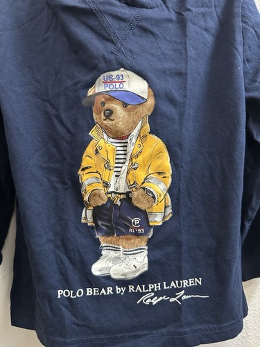 Polo Ralph Lauren Polo Bear Long-sleeve Hooded Tee Little Boys - Picture 2 of 6