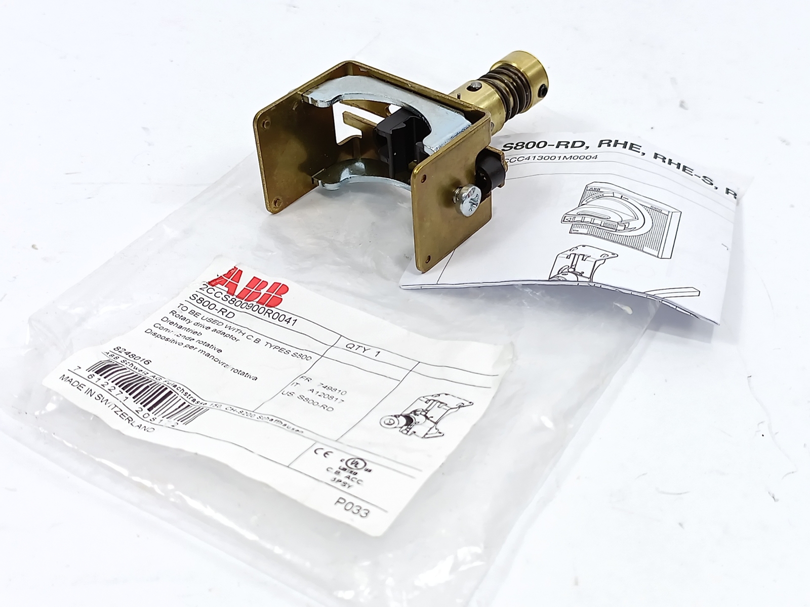 ABB 2CCS800900R0041 S800-RD Rotary Drive Terminal Block