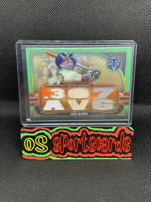 2022 Topps Triple Threads Jose Altuve 11/18 .307 AVG Tri-Patch * Game Used  