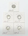 1949 1952 1953 1956 1958 Denver Dimes Great For Whitman Book Fillers !
