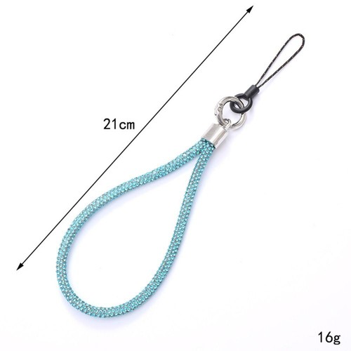 Bright Rhinestone Phone Lanyard Bling Bling Hanging Cord Phone Accessories - Photo 2 sur 14