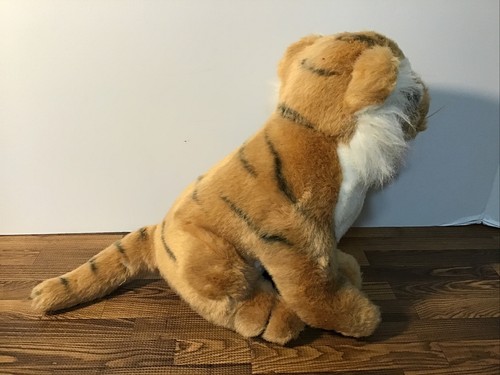 Vintage 11.5” America Wego Plush Striped Tiger Number 9700 Stuffed Animal - Picture 3 of 6