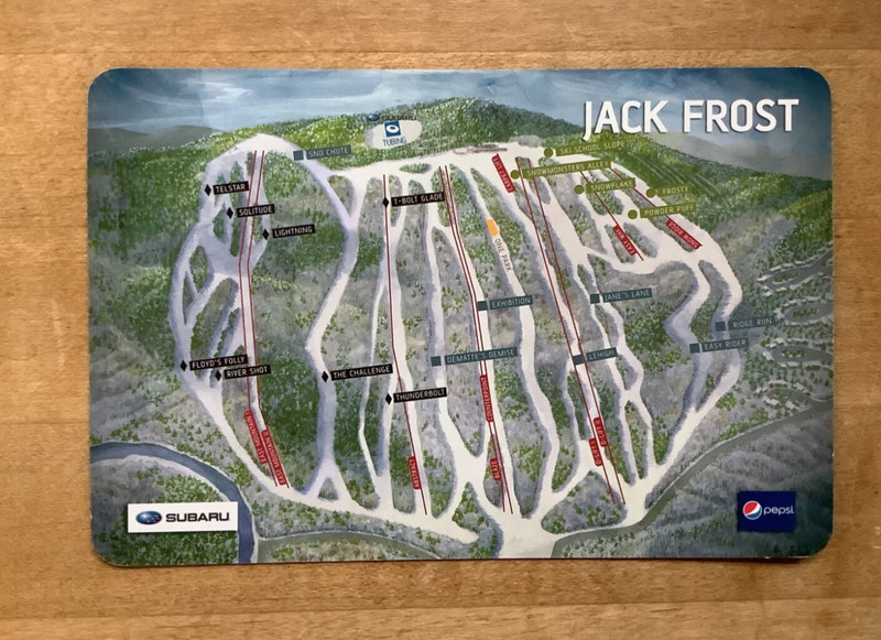 Early 2000's Big Boulder & Jack Frost Pocanno 🏔️ Pennsylvania Ski Trail Map ⛷🏂