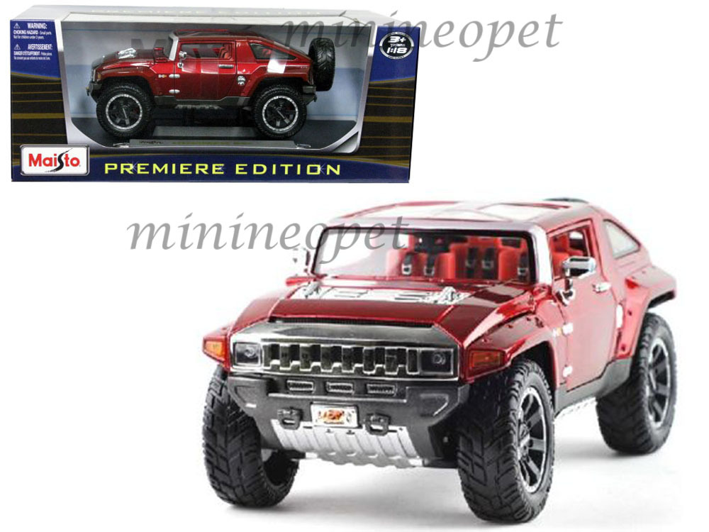 MAISTO 36171 2008 08 HUMMER HX CONCEPT SUV 1/18 RED | eBay